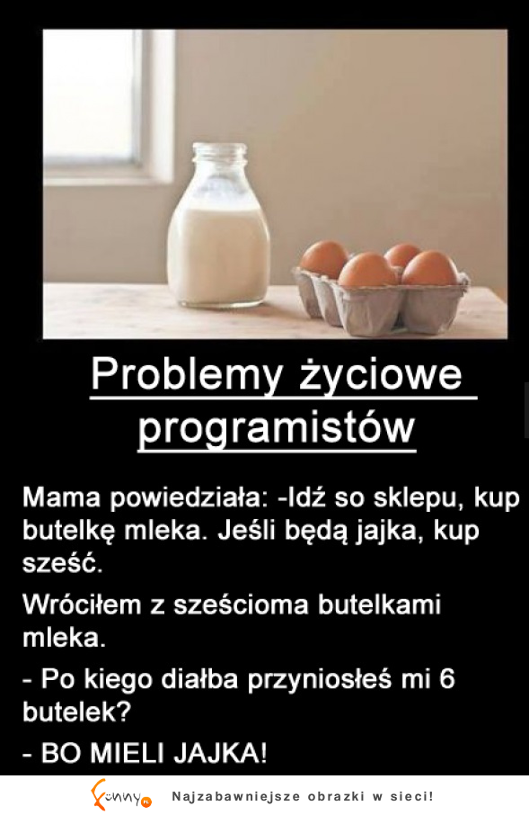Problemy życiowe programistów, hahah