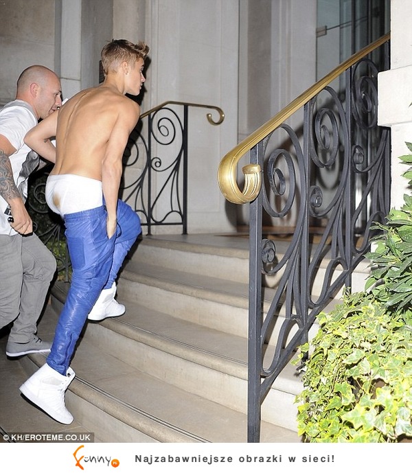 Wpadka Biebera! Przyłapany z brudnymi majtkami :D Co się stało?