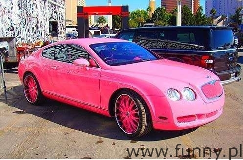 różowy bentleynajlepszy samochód dla kobiety