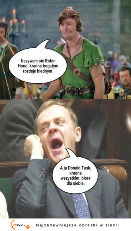 Robin Hood vs Donald Tusk