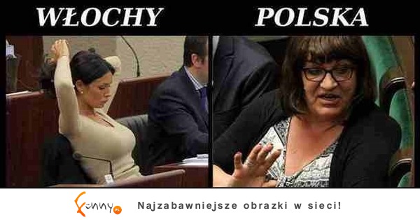 Jak wyglądają posłanki w Polsce, a jak we Włoszech :D