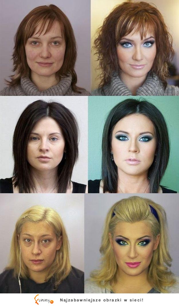 Makijaż działa cuda! Zobacz jak wyglądają przed i po! Nie poznałbyś ;)