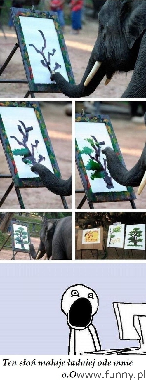Słoń który maluje