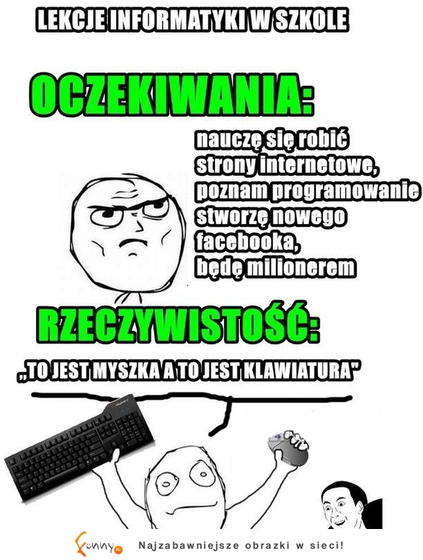 Lekcje INFORMATYKI w szkole! Oczekiwania vs Rzeczywistość :D