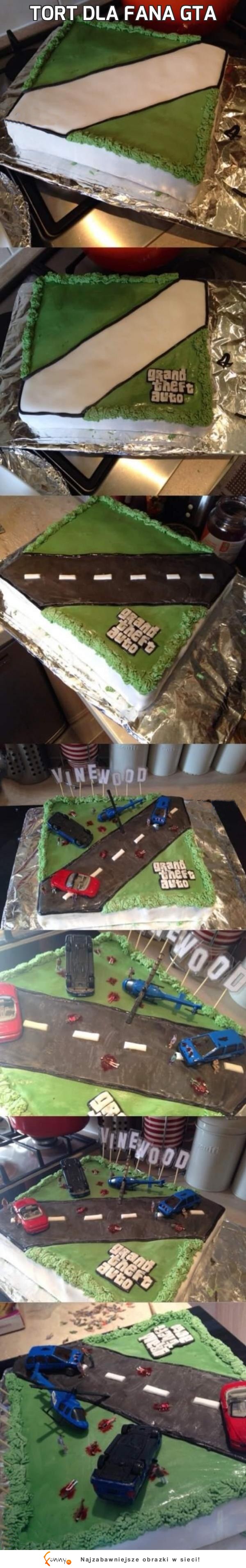 Zobacz jak powstawał tort dla fana GTA, robi wrażenie!
