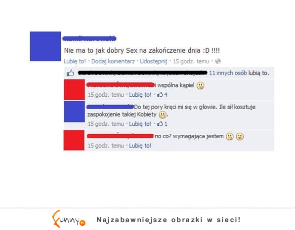 Para opisuje swój seks na facebooku... Żałosne, jak można pisać takie intymne rzeczy! :)