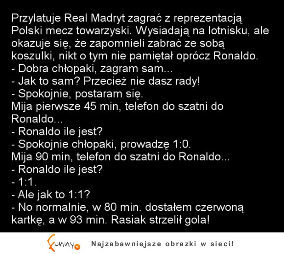 Polska gola! Real Madryt vs reprezentacja Polski :D