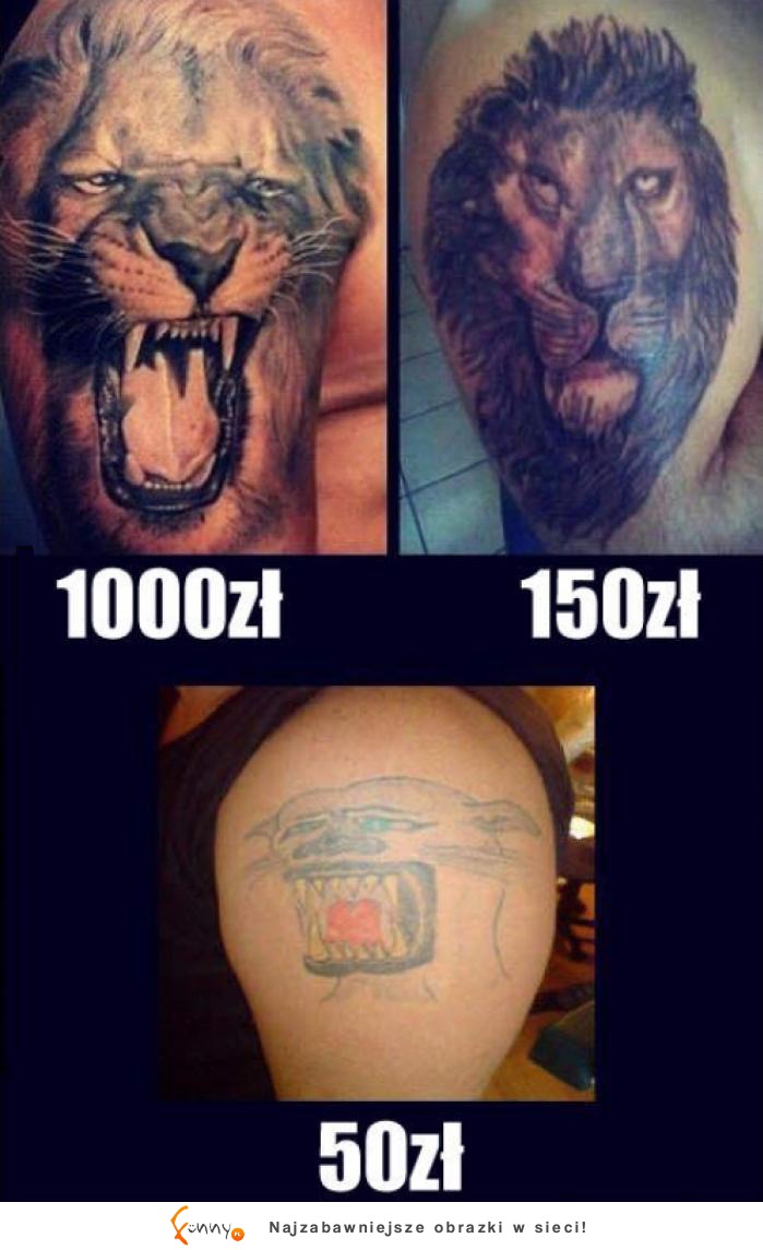 Teraz już wiecie, dlaczego na tatuażu nie można oszczędzać! :)