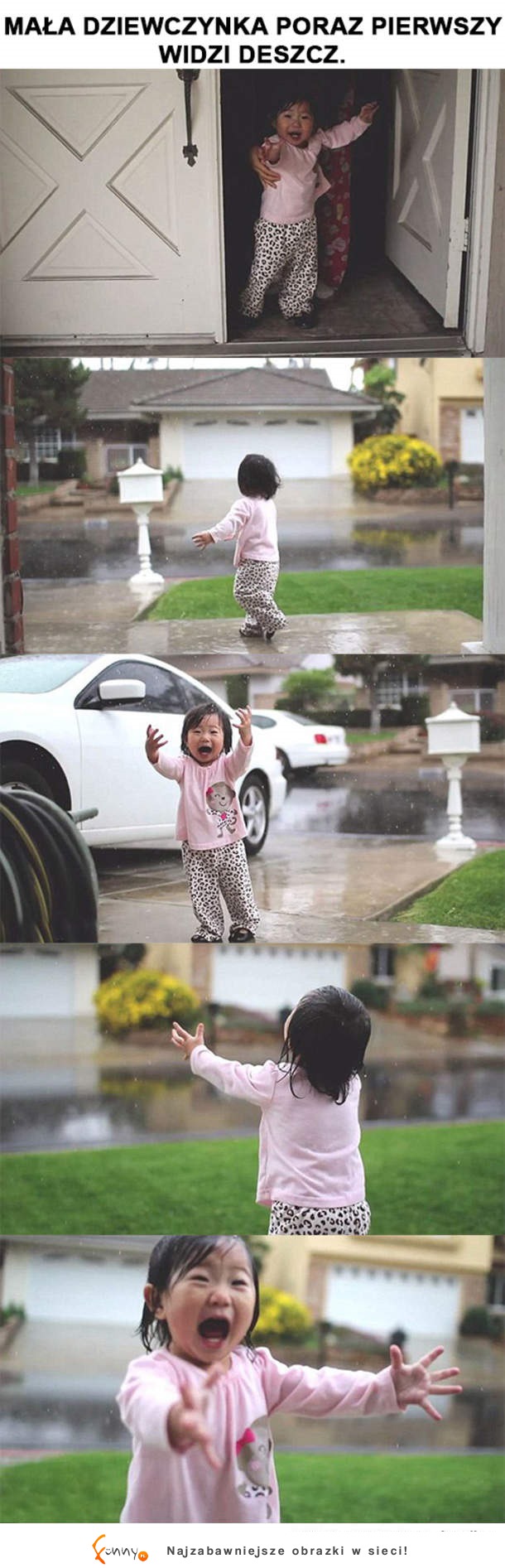 Radość podczas deszczu