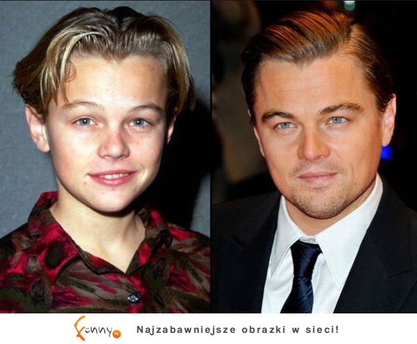 Leonardo DiCaprio! Dawniej a dziś. Troche się zmienił :)