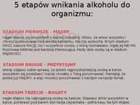 Zobacz 5 etapów wnikania alkoholu do organizmu! :)