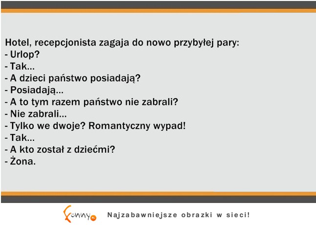 Kawał na dziś: Recepcjonista i para w ogniu PYTAŃ- zakończenie jest mega! :)