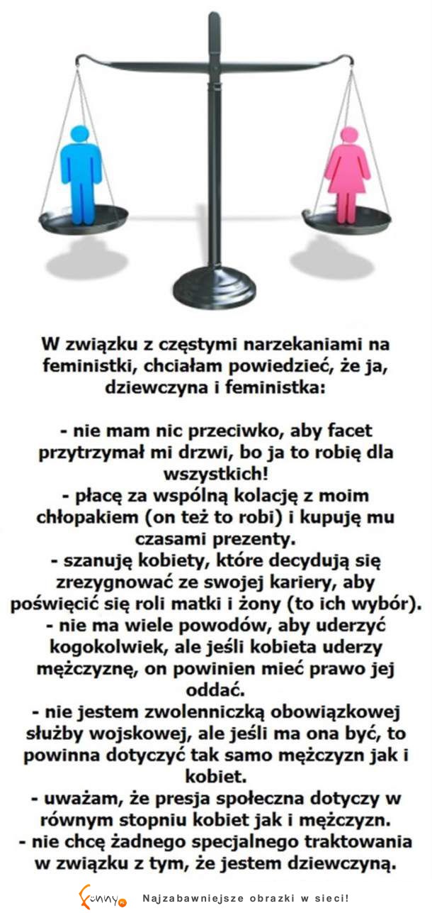 Jak wyglądają poglądy PRAWDZIWEJ FEMINISTKI. Możesz się zdziwić ;)