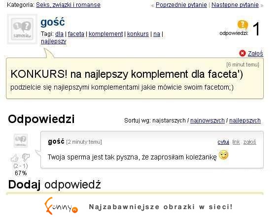 Najlepszy komplement jaki można powiedzieć facetowi :D Każdemu się spodoba!