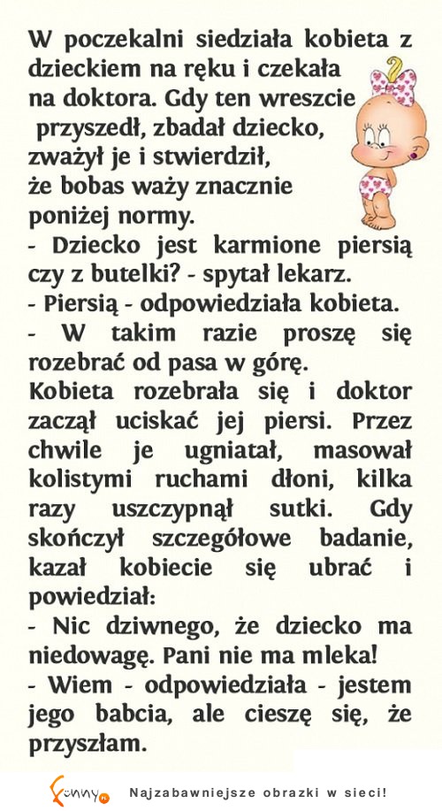 Kobieta dała się zbadac a później... LOL!