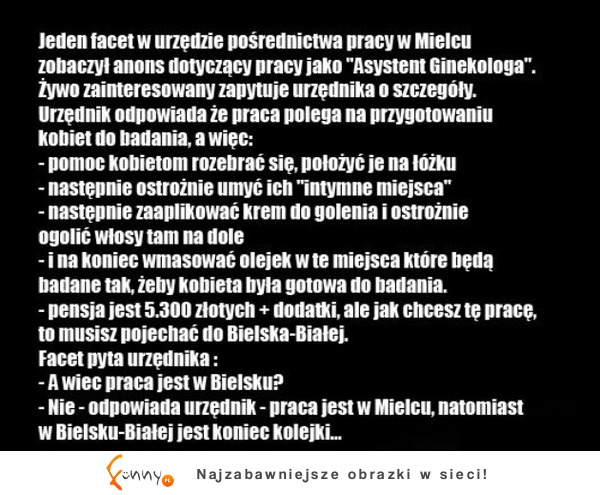 Facet szuka pracy nagle widzi anons dotyczący pracy jako "Asystent Ginekologa" HAHA Zobacz jak to się skończyło! :)