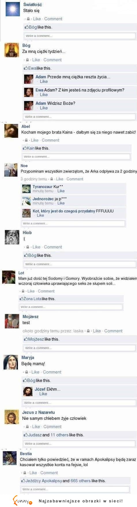 Co by było, gdyby facebook istniał od zawsze Zobacz jakie wpisy by się pojawiały! Mega śmieszne! :)