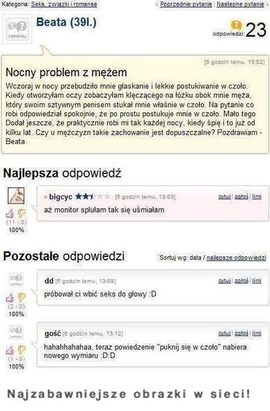 Nocny problem z mężem