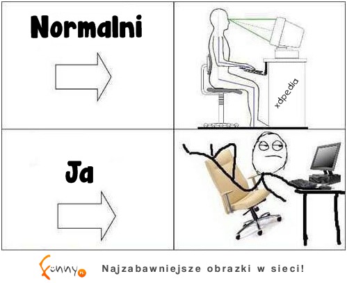 Siedzenie przed komputerem! Normalni ludzie vs JA! Też tak macie? :D