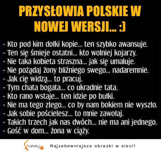 Przysłowia POLSKIE w nowej wersji! AHHA BEKA