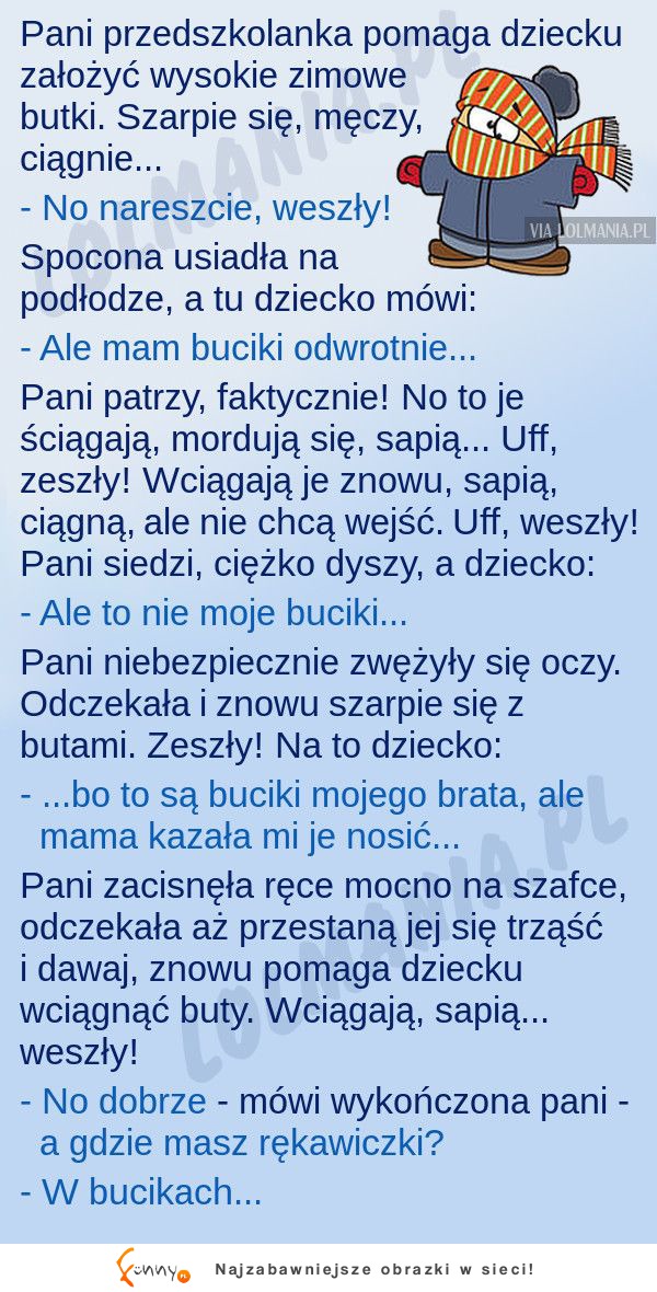 Praca z dziećmi bywa bardzo ciężka! Ale za to jaka wesoła ;)