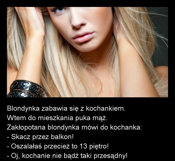 Blondynka z kochankiem