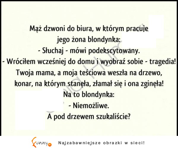 Blondynka ma inny tok myslenia XD Facet się zdziwił