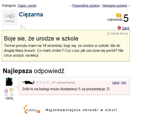 Boi się, że urodzi w ... Zobacz co jej doradzili! :D