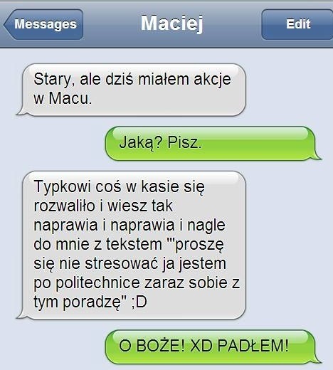 Nietypowa sytuacja w MACU! Znacie to? :)