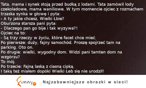 Dlaczego ojciec nazwał swojego syna Wielki Łeb? :D