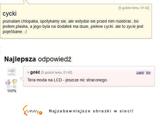 Mega PROBLEM.Dziewczyna poznała chłopaka ale ma MAŁE CYCKI- zobacz co jej poradzili! ahhah