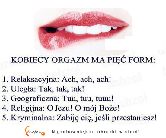 5 grup kobiecego ORGAZMU! 3 najlepszy HAHA