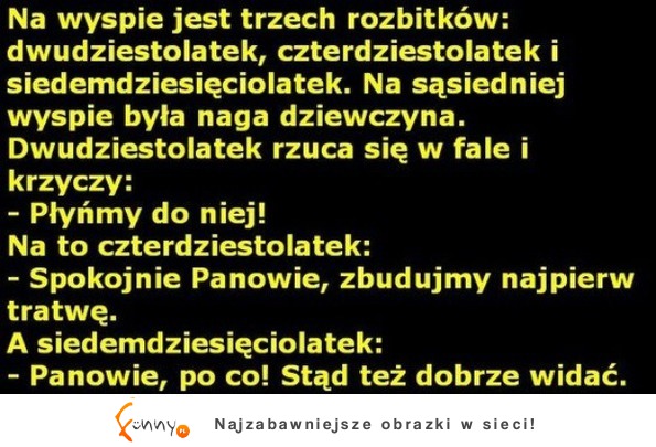 Na wyspie jest trzech rozbitków! Nagle widza nagą dziewczyne! hahah DOBRE