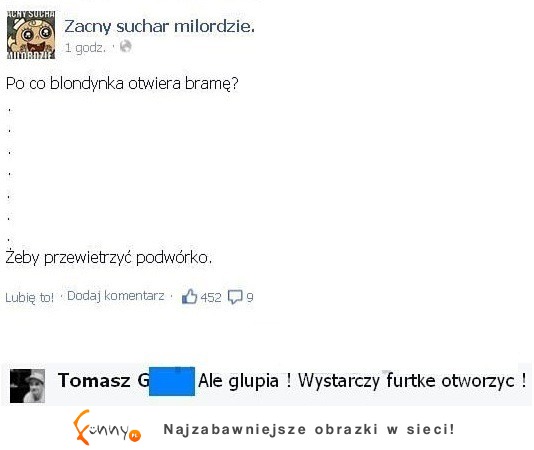 po co blondynka otwiera podwórko?