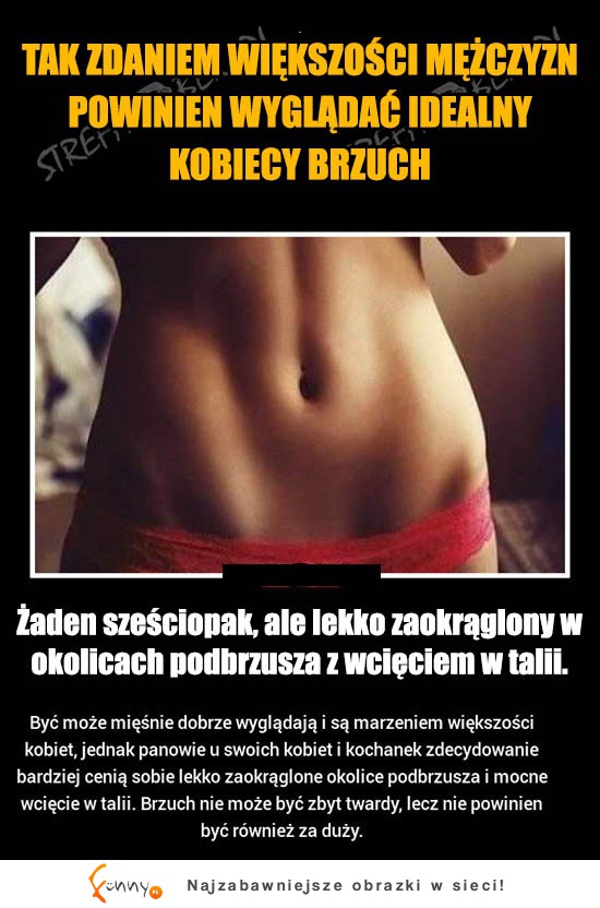 Jakie brzuchy najbardziej podobają się FACETOM. WOW!