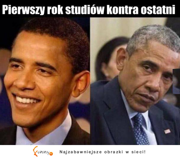 Pierwszy rok studiów kontra ostatni