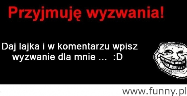 wyzwanie dla mnie