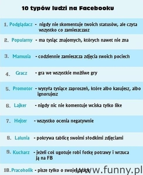 10 typow ludzi
