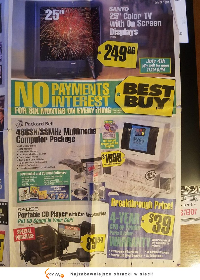 Najbardziej pożądane rzeczy sprzed laty, czyli ulotka z 1994 Najbardziej pożądane rzeczy sprzed laty, czyli ulotka z 1994