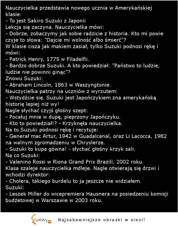 Nauczycielka przedstawia nowego ucznia w Amerykańskiej klasie! HAHA dobre