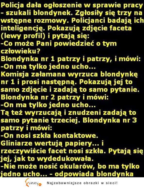 Blondynka ZGŁOSIŁA SIĘ DO POLICJI- zobacz koniecznie jak to się skończyło hah :D