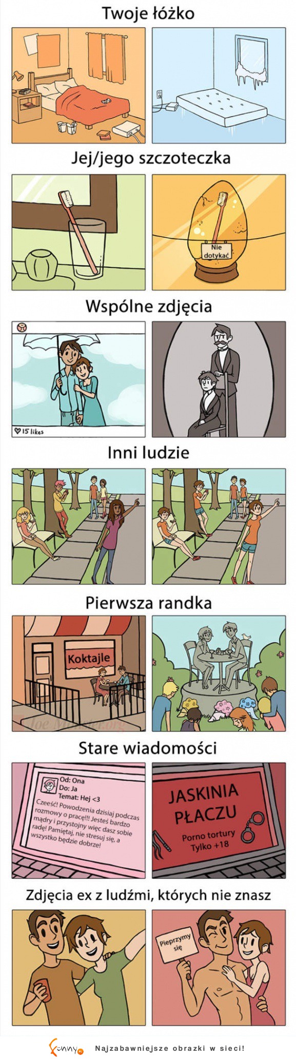 Świat przed rozstaniem i po rozstaniu! :)