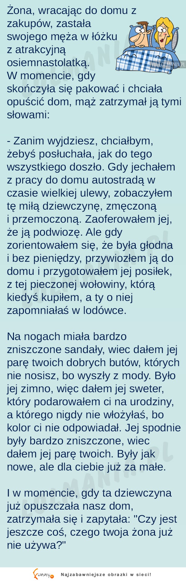 Mąz tłumaczy się ze zdrady... Miał mega argument! LOL