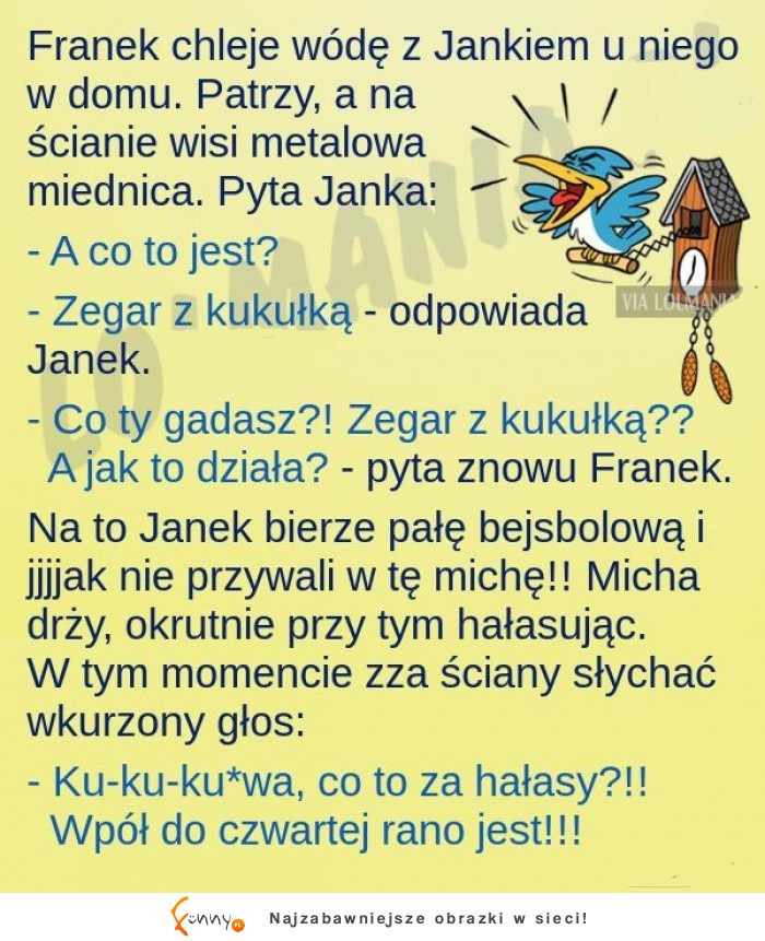 Franek, Janek, wóda na chacie i metalowa miednica. To nie mogło się skończyć dobrze.