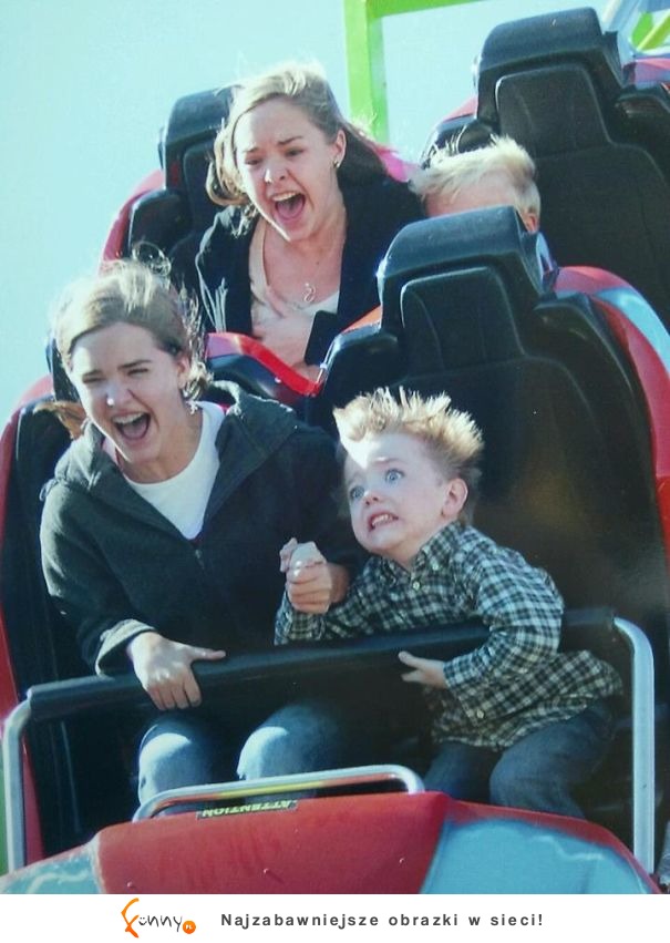 Śmieszne zdjęcia z Rollercoastera