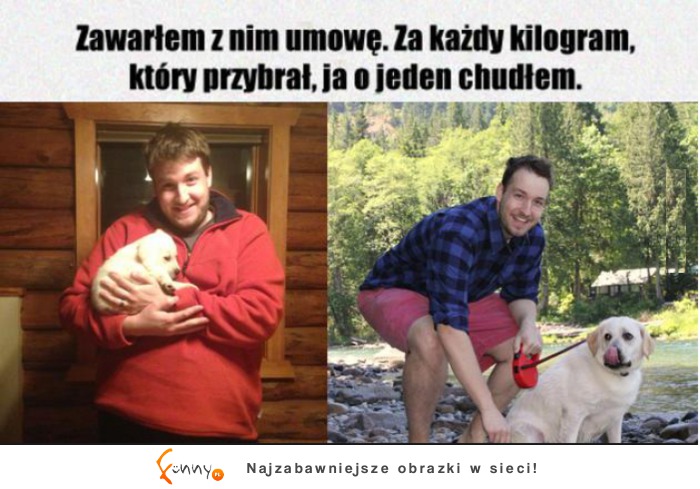 Umowa z piesełem! Bo każda motywacja jest dobra! :)