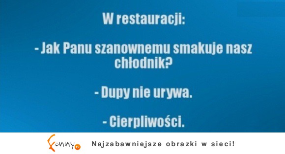 W restauracji