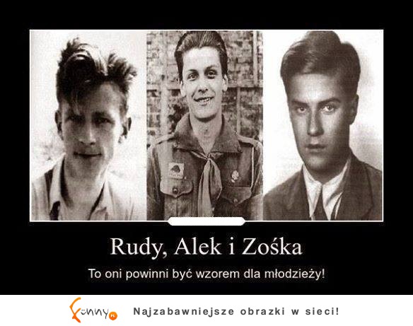 Rudy, Alek i Zośka! Pamiętacie ich? :)