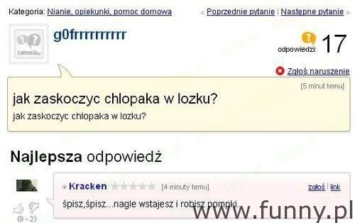 Jak zaskoczyć chłopaka w łóżku?