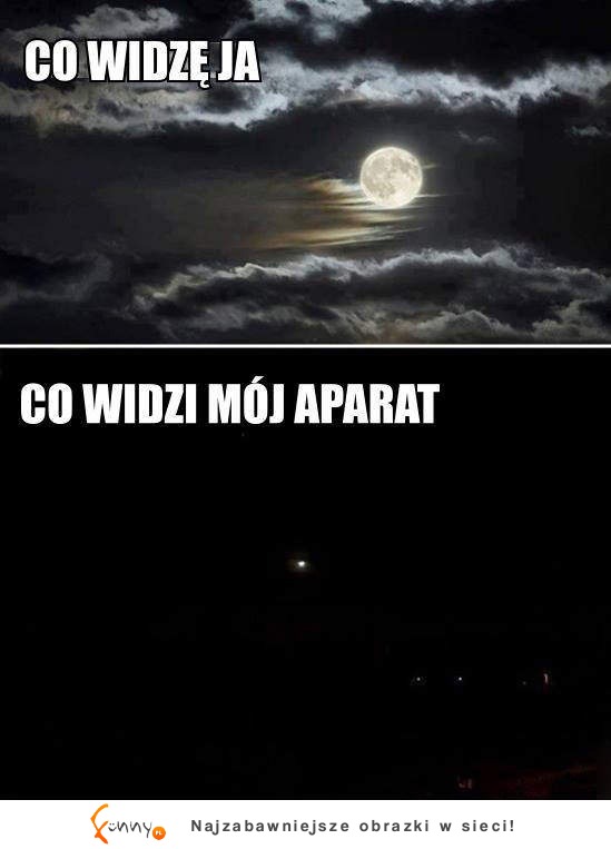 Co widze ja kontra Co widzi moj aparat :)